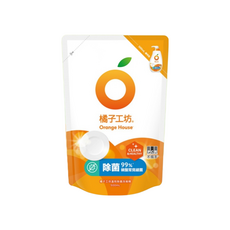 Orange House 橘子工坊 溫和除菌洗碗精補充包, 500ml, 6包
