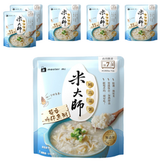 master mi 米大師 純高湯粥 筍香吻仔魚粥, 310g, 6包
