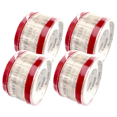 王佳 抽取式OPP封口透明膠帶 15mm x 55mm x 12m 紅色 (4個)