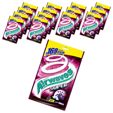Airwaves Super 極酷嗆涼無糖口香糖 紫冰野莓口味, 28g, 15包