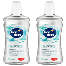 dm Dontodent 口腔漱口水，減少牙菌斑，去除口臭，不含酒精，溫和, 500ml, 2瓶