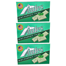 Andes 安迪士 薄荷帕妃薄片, 美國製, 38g, 3盒