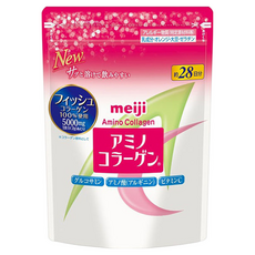 meiji 明治 台灣公司貨 Amino Collagen 氨基膠原蛋白 膠原蛋白粉 28日份, 196g, 1包