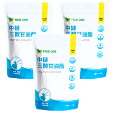 TRUE ONE 食在加分 中鏈三酸甘油脂 MCT油 (C8+C10) 10毫升x15包, 10ml, 15包, 3袋