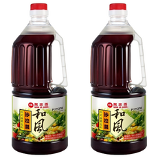 萬家香 和風沙拉醬 1500ml, 日式蔬菜佐料, 1.5L, 2瓶