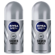 NIVEA 妮維雅 男士止汗爽身乳膏 極限動力 銀離子 制臭 48h 長效乾爽, 50ml, 2瓶