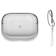 理享家 AirPods Pro 透明 TPU 保護殼 + 防丟登山扣 Set, 1組, 香檳金