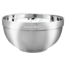 Green Bell 綠貝 316不銹鋼雙層隔熱白金碗，10入，直徑12.5cm, 單色, 1組