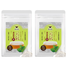 漢茶道 漢方草本茶包 漢茶壹號 元氣紫蘇薄荷茶 14入，MIT台灣在地原料，體內草本清道夫, 4g, 14包, 2袋