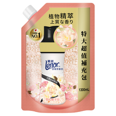 Lenor 蘭諾 衣物芳香豆 雪松梔子花 特大補充包, 1包, 1.3L