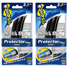 Schick 舒適牌 超捍輕便刀, 水藍色潤滑條, 擺動刀頭, 防滑軟墊握柄, 超微鋼絲護膚隔離網, 3入, 2包