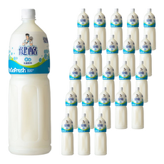 金車 健酪 乳酸飲料 原味 (1450ml/580ml/320ml) 原味乳酸口感，微微酸微甜, 1.45L, 24瓶