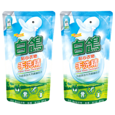 白鴿 手洗精補充包, 經典香氛，溫和不刺激肌膚, 適合敏感肌使用, 800g, 2包