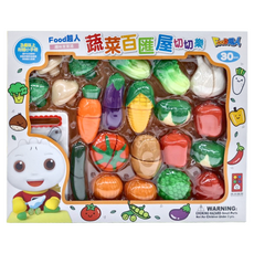 風車圖書 Food超人 趣味家家酒 Set 蔬菜百匯切切樂, 附Food超人手冊, 1組