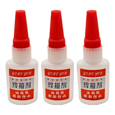 強力萬用油脂焊接劑膠水, 黏度更強 適用於陶瓷 金屬 玻璃 橡膠 塑料 玉石 木材 鞋子 古董, 3組