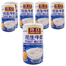 巧口 花生牛奶, 小巧包裝, 早餐宵夜甜點皆宜, 330g, 6罐
