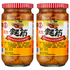 金蘭花生麵筋, 396公克, 嚴選雲嘉南飽滿花生, 396g, 2罐