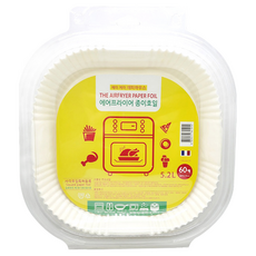 JJ Happy house 方形氣炸鍋專用烘焙紙 60入, 23 x 4.5 公分, 23*4.5cm, 1盒