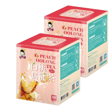 SIGNWIN 三得冠 白桃烏龍茶粉 3合1, 20g x 10入, 台灣高山水蜜桃原汁, 10包, 2盒