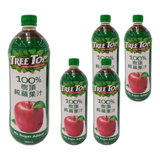 TREE TOP 樹頂 100%蘋果汁 980ml, 5瓶