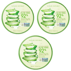 NATURE REPUBLIC 92% 蘆薈保濕凝膠 300ml, 3罐