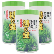 Novopin 湯之寶入浴劑 藥用浴鹽 森林香 700g - 緩解血液循環不良、腰痛和肩膀僵硬, 3罐