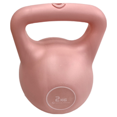 MICHAEL FITNESS 麥克健身 冰晶灌水壺鈴, 粉色, 2kg, 2個