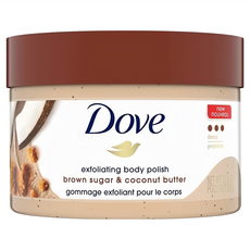 Dove 多芬 磨砂膏 紅糖與椰子油, 去除皮膚角質, 身體磨砂, 298g, 1罐