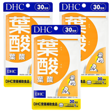 DHC 葉酸 30日份 Set, 補充多種維生素B, 維持健康與美麗, 每日一粒 養顏美容, 30顆, 3包