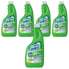 白博士 廚房PLUS清潔劑 補充瓶, 去除油污, 600g, 5瓶