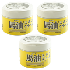 Loshi 樂絲 馬油保濕乳霜, 日本銷量No.1 天然配方, 220g, 3罐