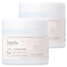 jmella 花園舞會爽膚棉片 芍藥, 含AHA BHA PHA, 9種玻尿酸, CICA CERA, 70片, 2罐