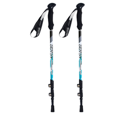 OUTSY 可自拍登山杖尊爵版 附手機夾 湖水藍 伸縮登山杖 輕量登山杖, 湖水藍 + 湖水藍, 1組, 64~135cm
