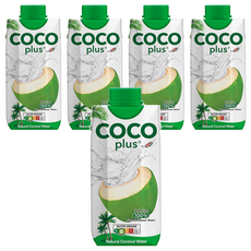 Cocopulus 100% 純椰子水 330毫升, 330ml, 5入
