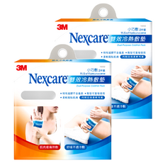3M Nexcare 雙效冷熱敷墊小巧敷 2入, 可重複使用附布套, 2盒