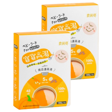 農純鄉 台灣公司貨 寶寶高湯 南瓜濃高湯 4包, 600g, 2盒