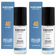 W.DRESSROOM 多麗絲 #40 Chic Amber 衣物居家香水噴霧, No.40 Chic Amber 琥珀麝香, 70ml, 2瓶