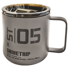 ShineTrip 山趣 不銹鋼美式咖啡杯 226g, 燃盡灰, 1個