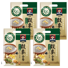 QUAKER 桂格 每日營養穀珍穀麥全餐 無添加糖 10包, 230g, 4袋