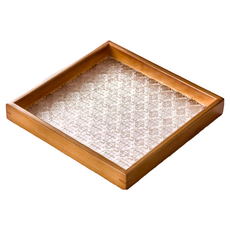 楠竹托盤，木質造型, 大款(28 x 28 x 3.5cm), 原色