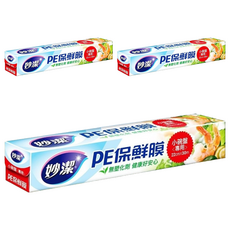 妙潔 PE保鮮膜 小碗盤專用, 30m, 3盒