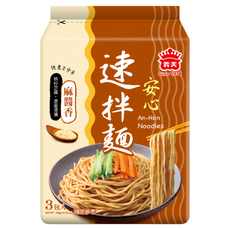 義美 速拌麵 麻醬香 142g, 3包