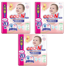 GOO.N 大王 日本境內版 敏感肌UJ系列 黏貼型尿布, M, 210片