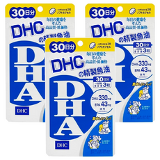 DHC 精製魚油DHA 30日份, 含DHA 333mg EPA 33mg, 90顆, 420mg, 3包