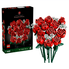 LEGO 10328 ICONS系列玫瑰花束積木, 浪漫拼裝玩具, 822片, 玫瑰花束 Bouquet of Roses, 1盒