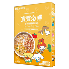 波堤寶寶 Sanrio Characters 寶寶燉麵綜合組, 適合1歲-2.5歲寶寶, 450g, 1盒