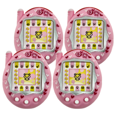 BANDAI CreerBeaute Tamagocti 唇頰膏 - 水蜜桃粉色電子寵物造型, 水蜜桃粉紅色, 4個
