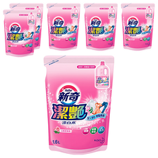 Haiter 新奇 潔艷漂白水 補充包 1.6L, 適用於各種顏色的衣物, 去除異味, 有效去除污漬, 6包