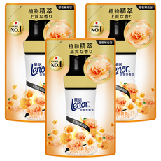 Lenor 蘭諾 衣物芳香豆 甜柔麝香 補充包, 3包, 440ml