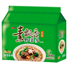 維力 素飄香 野菜多風味麵 80g, 5包